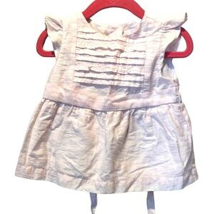 Janie and Jack Girl’s Pale Pink Ruffled Dress Size 18-24 Months
